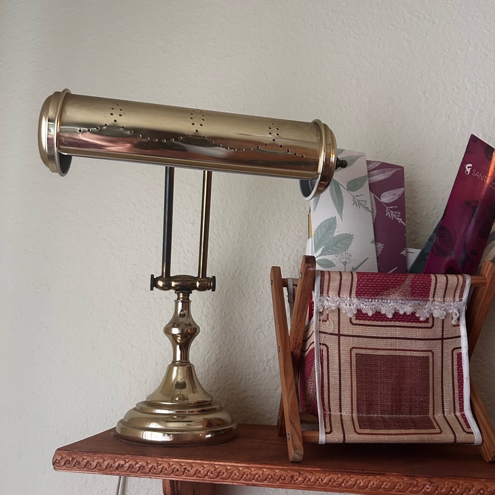 Elegant Brass Desk Lamp